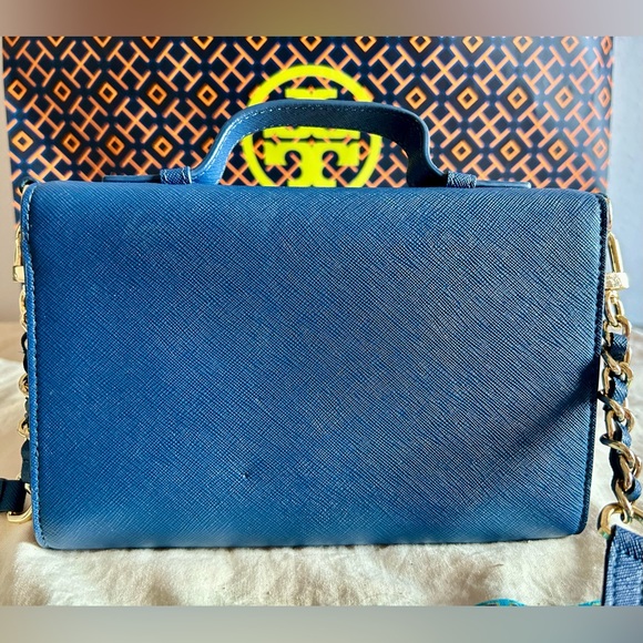 Tory Burch Saffiano Leather Handle Bag - Picture 10 of 11